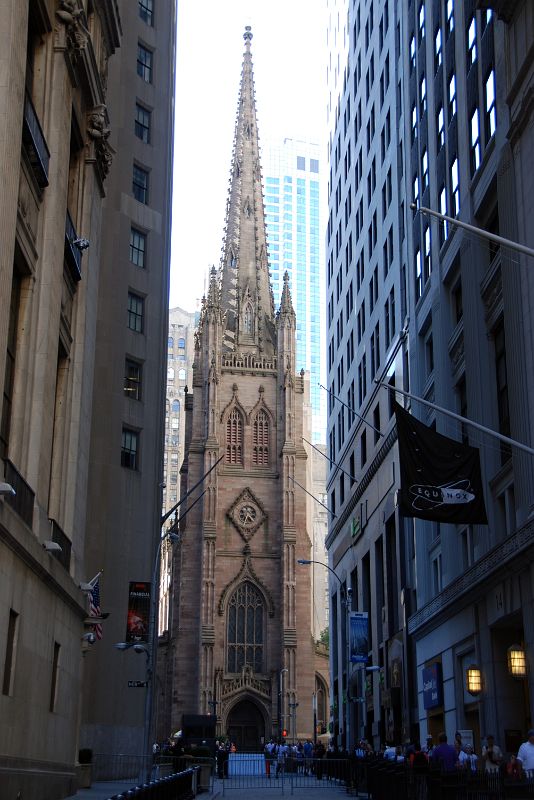 16-2 Trinity Church From Wall St In New York Financial District
